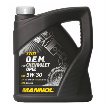 МОТОРНО МАСЛО MANNOL - O.E.M. Chevrolet / Opel 5W-30 1 литър