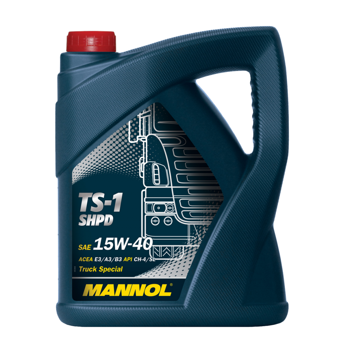 MANNOL Motoröl 10L 15W-40 TS-1 SHPD + 2x Motor Flush Additiv – Für LKW & Busse