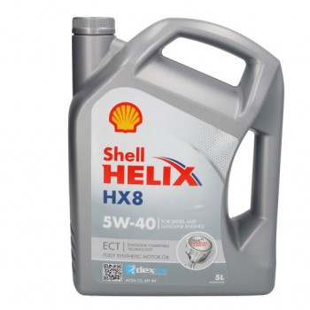 Моторно масло SHELL HELIX HX8 ECT 5W40 5 литра