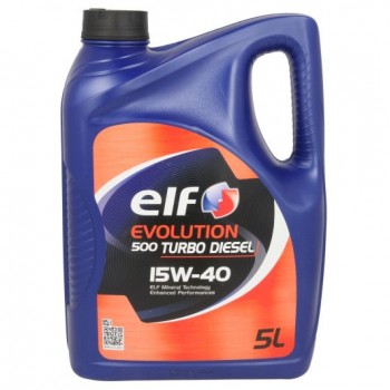 Моторно масло ELF EVOLUTION 500 TURBO DIESEL 15W40 5 литра 