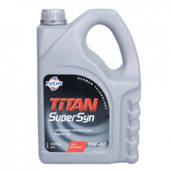 Моторно масло FUCHS TITAN SUPERSYN 5W40 4 литра