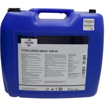 Моторно масло FUCHS TITAN CARGO MAXX 10W40 20 литра