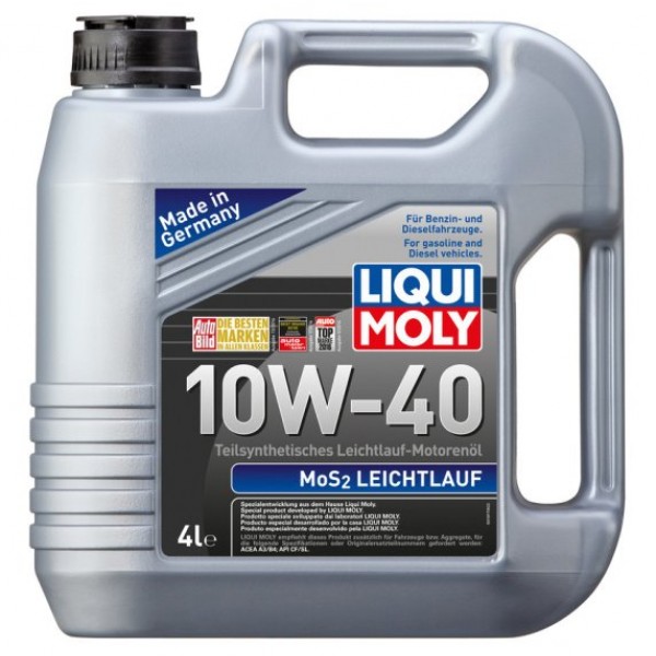 Моторно масло LIQUI MOLY MOS2 LEICHTLAUF 10W40 4 литра