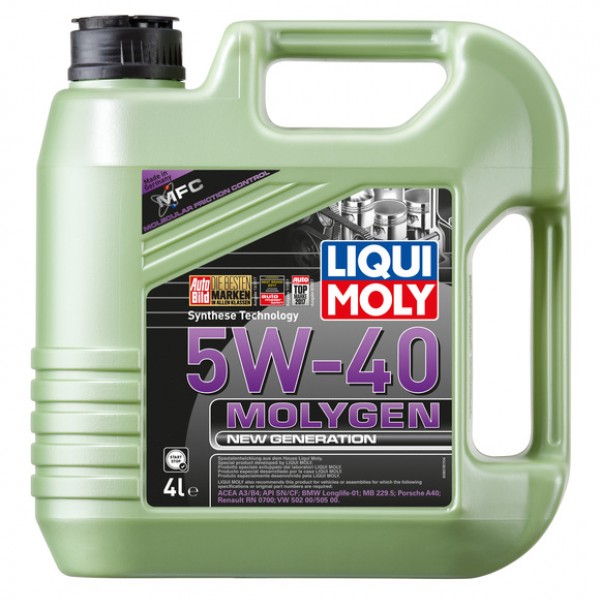 Моторно масло LIQUI MOLY MOLYGEN 5W40 4 литра