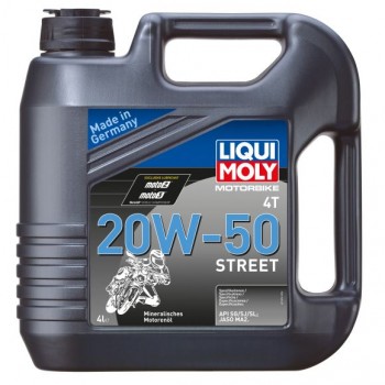 Моторно масло LIQUI MOLY STREET 4T 20W50 4 литра