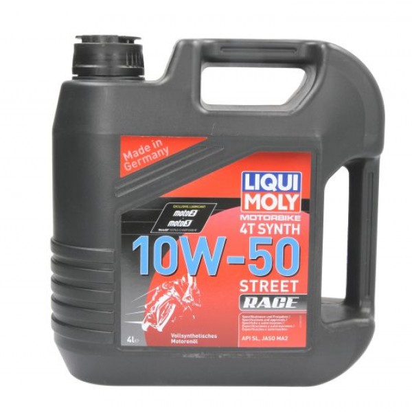 Моторно масло LIQUI MOLY 4T Synth 10W-50 Street Race 4 литра