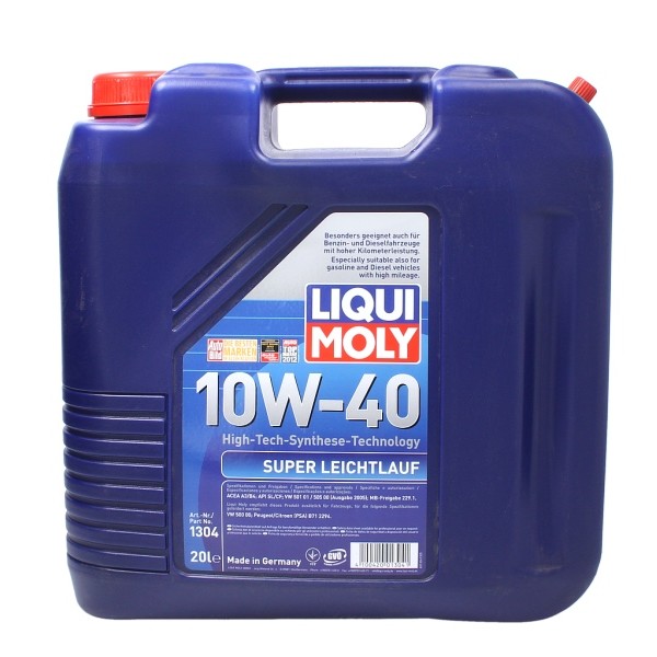 Моторно масло LIQUI MOLY Super Leichtlauf 10W40 20 литра