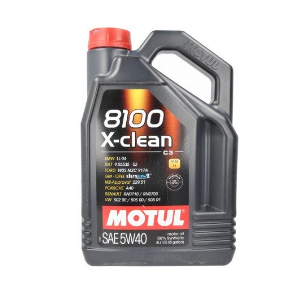 Моторно масло MOTUL 8100 X-CLEAN 5W40 C3 4 литра