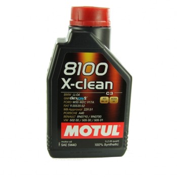 Моторно масло MOTUL 8100 X-CLEAN 5W40 C3 1 литър 
