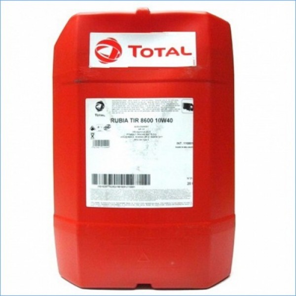 Моторно масло TOTAL RUBIA TIR 8600 10W40 20 литра