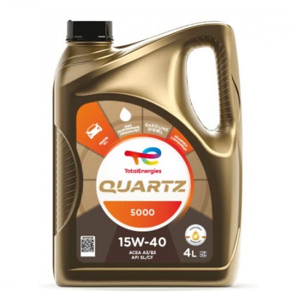 Моторно масло TOTAL QUARTZ 5000 15W40 4 литра
