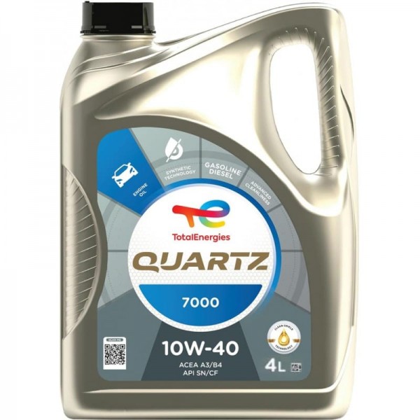 МОТОРНО МАСЛО TOTAL QUARTZ 7000 10W40 4 ЛИТРА