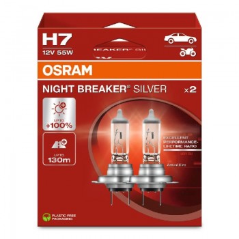 Крушка OSRAM H7, 12V, 55W, 1500lm, 2 броя