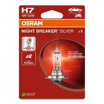 Крушка OSRAM H7, 12V, 55W, 3200K, 1500lm, 1 брой