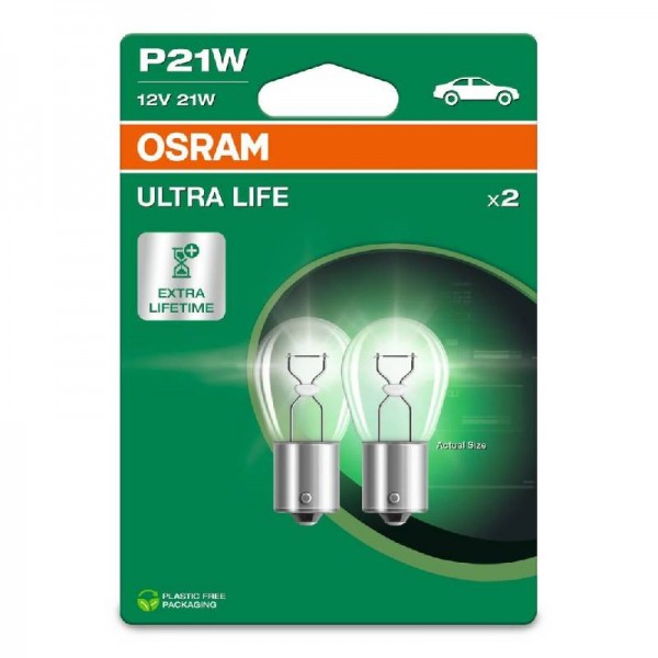 Крушка OSRAM P21W, 12V, 21W, 2 броя