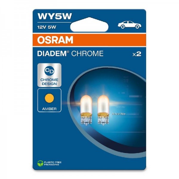 Крушка OSRAM WY5W, 12V, 5W, 30lm, 2 броя