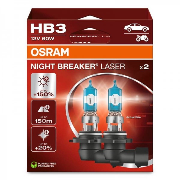 Крушка OSRAM HB3, 12V, 60W, 1500lm, 2 броя