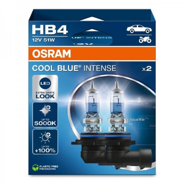 Крушка OSRAM HB4, 12V, 51W, 5000К, 1095lm, 2 броя