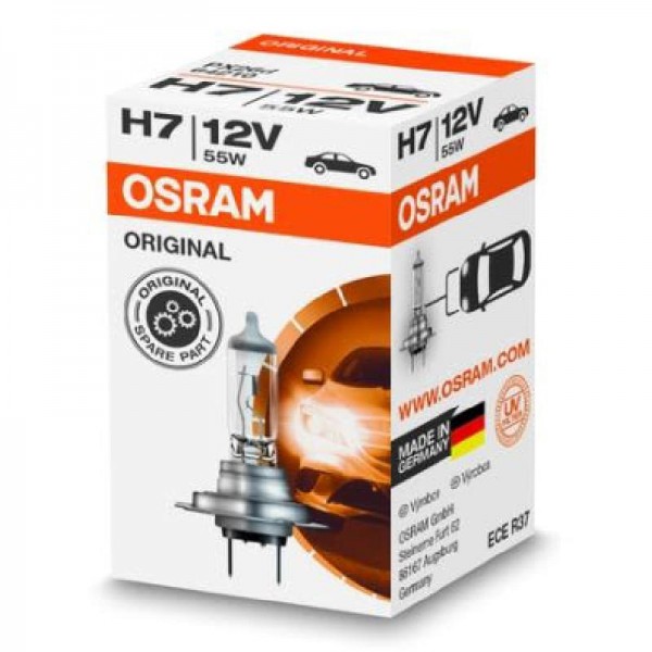 Крушка OSRAM H7, 12V, 55W, 4150К, 1500lm, 1 брой