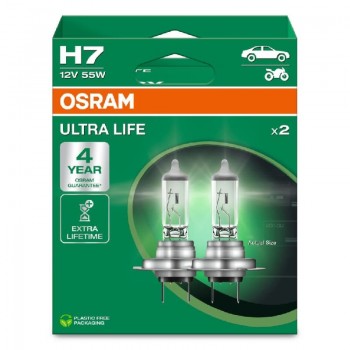 Крушка OSRAM H7, 12V, 55W, 1500lm, 2 броя
