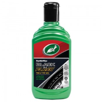 TurtleWax Black in a Flash препарат за гуми и пластмаси 300 мл