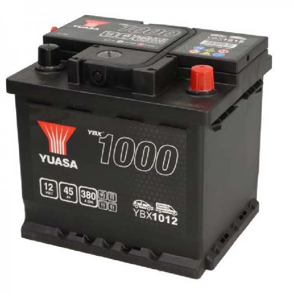 Акумулатор YUASA 45Ah 380A R+ YBX1012