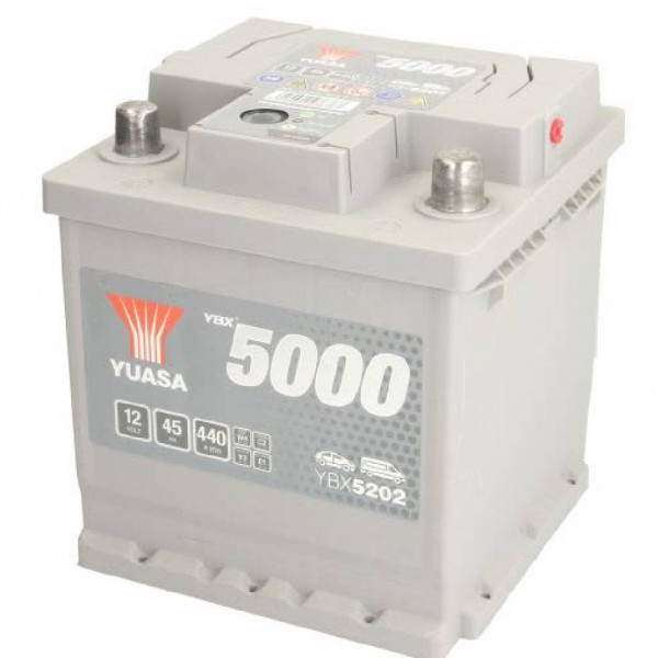 Акумулатор YUASA 45Ah 440A R+ YBX5202 SMF