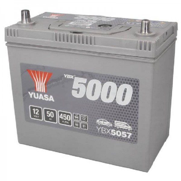 Акумулатор YUASA 50Ah 450A L+ YBX5057 SMF