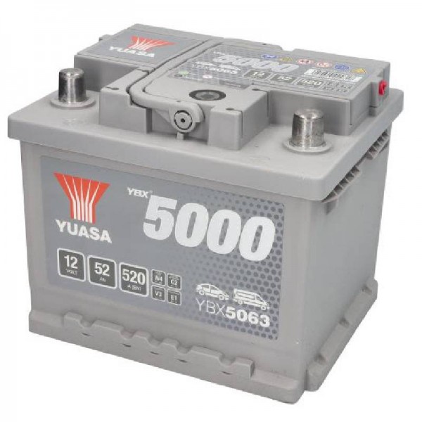 Акумулатор YUASA 52Ah 520A R+ YBX5063 SMF