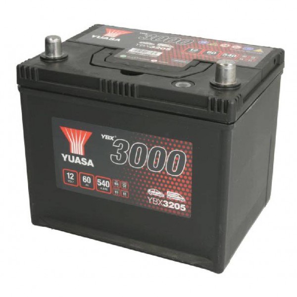 Акумулатор YUASA 60Ah 540A R+ YBX3205 SMF