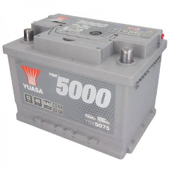 Акумулатор YUASA 60Ah 640A R+ YBX5075 SMF