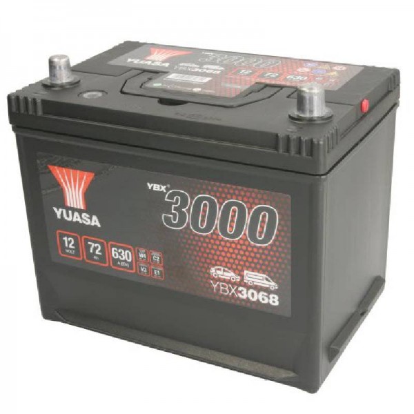 Акумулатор YUASA 72Ah 630A R+ YBX3068 SMF