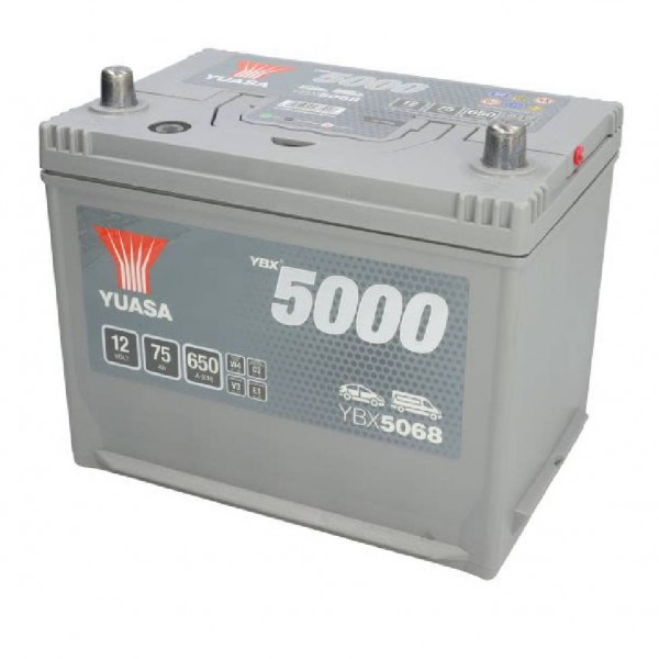 Акумулатор YUASA 75Ah 650A R+ YBX5068 SMF
