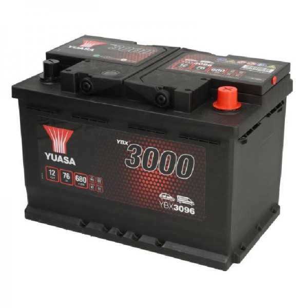 Акумулатор YUASA 76Ah 680A R+ YBX3096 SMF