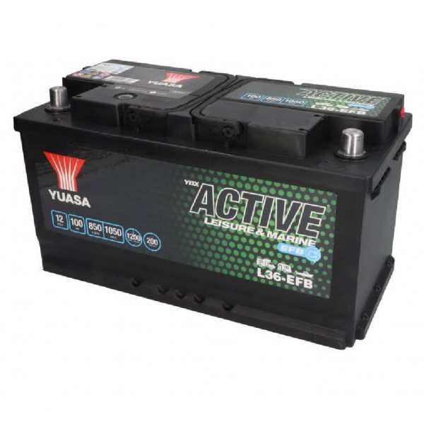Акумулатор YUASA Active Leisure Marine EFB 100Ah 850A R+ L36-EFB
