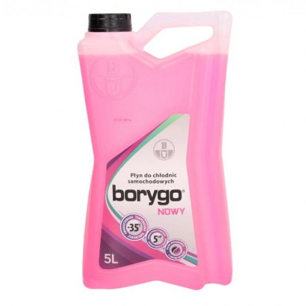 Антифриз BORYGO NEW  готов за употреба Розов, 5 литра, -35.0 °C