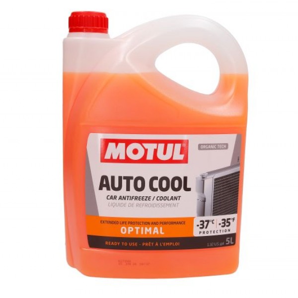 Антифриз MOTUL Оранжев, 5 литра, -37.0 °C