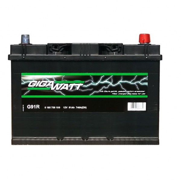 Акумулатор Gigawatt 91 AH/740А R+