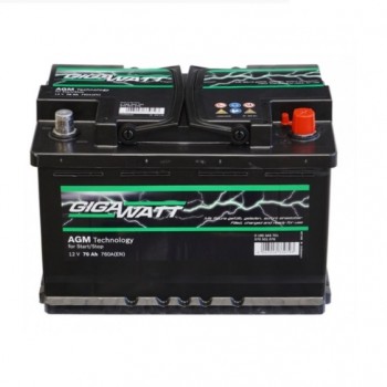 Акумулатор Gigawatt AGM 70 AH/ 760А R+