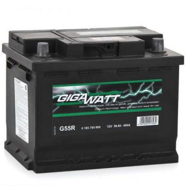 Акумулатор Gigawatt 56 AH/480А R+