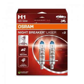 Крушка OSRAM H1, 12V, 55W, 1550lm, 2 броя