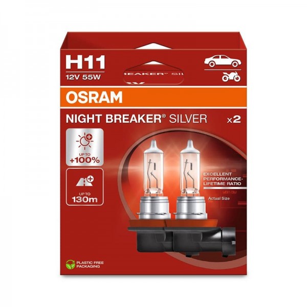 Крушка OSRAM H11, 12V, 55W, 2 броя