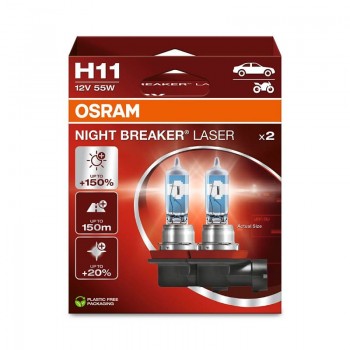 Крушка OSRAM H11, 12V, 55W, 1350lm, 2 броя