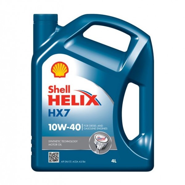 Моторно масло SHELL HELIX HX7 10W40 4 литра