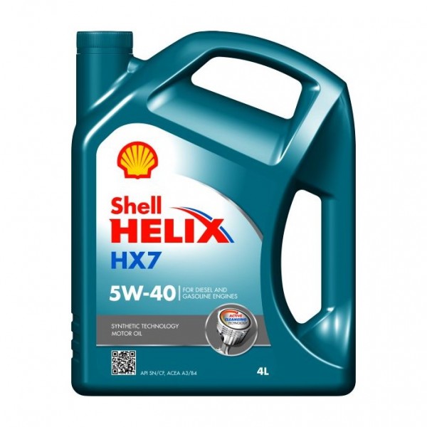 Моторно масло SHELL HELIX HX7 5W40 4 литра