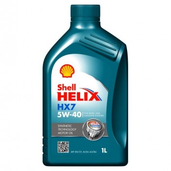 Моторно масло SHELL HELIX HX7 5W40 1 литър 