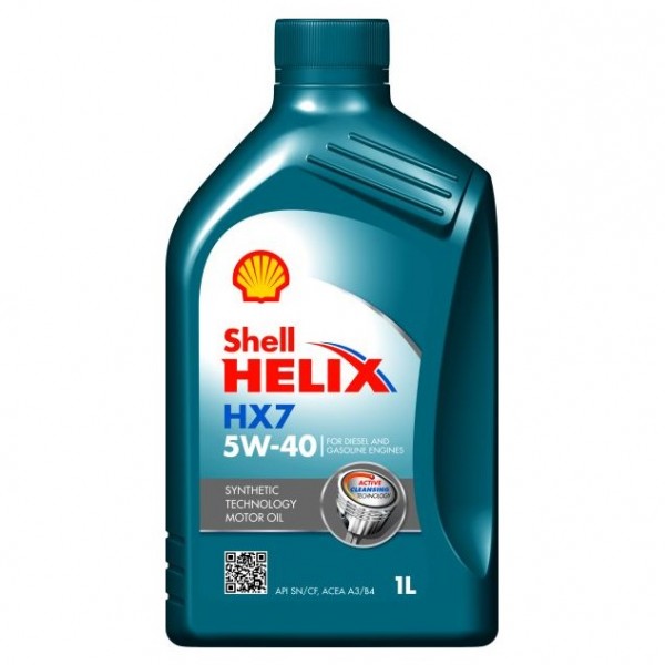 Моторно масло SHELL HELIX HX7 5W40 1 литър