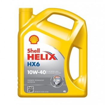 Моторно масло SHELL HELIX HX6 10W40 4 литра