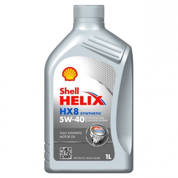 Моторно масло SHELL HELIX HX8 5W40 1 литър