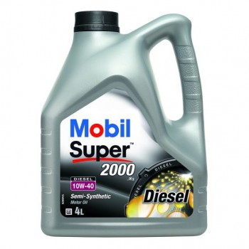 Моторно масло MOBIL SUPER 2000 DIESEL 10W40 4 литра